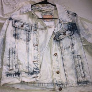Women’s new condition distressed denim jacket